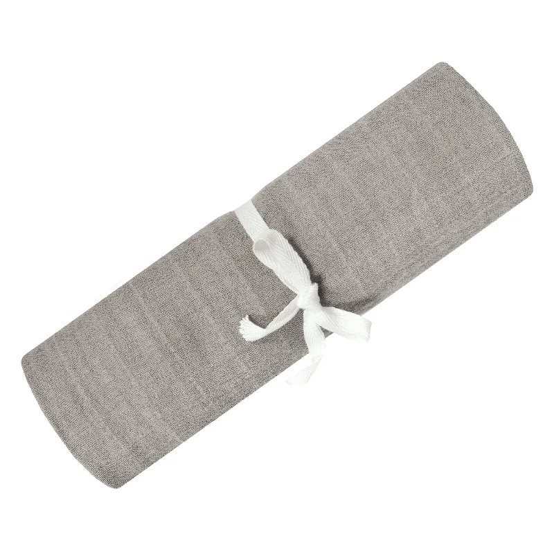 Queen - size blankets for standard - sized bedsCotton muslin swaddle - Taupe