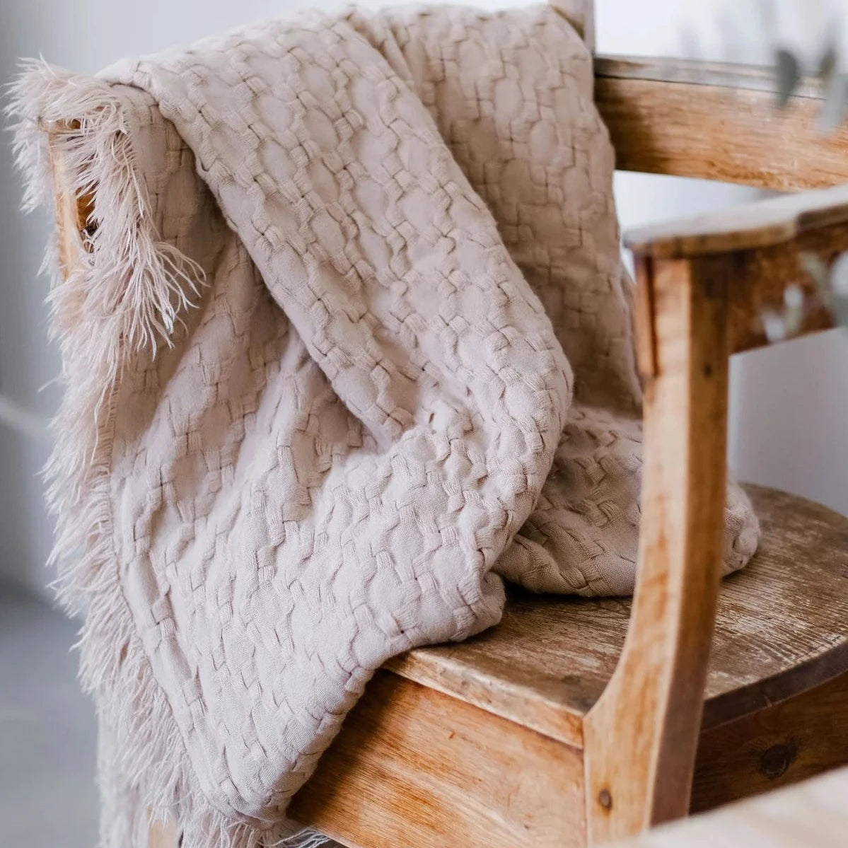 Chenille blankets with a thick and fuzzy textureDelphine Oversized Throw by Pom Pom at Home