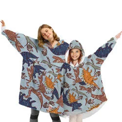 Recycled polyester blankets for an eco - conscious optionDino Roar Hoodie Blanket