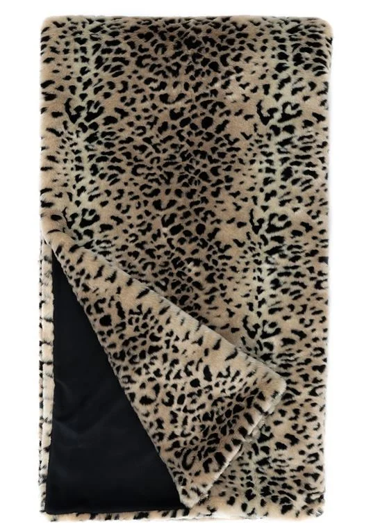 Fleece blankets for a cozy and plush textureNew Ghost Leopard Throw