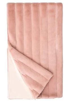 Chenille blankets with a thick and fuzzy textureFaux Mink Throw Blush