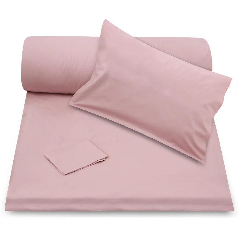 High - end luxury duvet covers for a top - tier sleep experienceDusty Pink Duvet Cover + Pillowcases (350 TC)