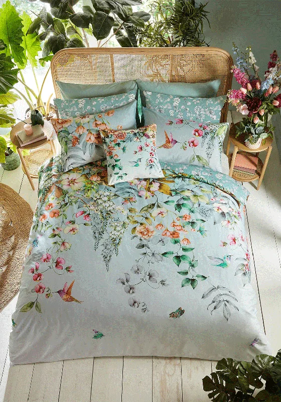 Floral - printed duvet covers for a romantic and feminine touchGraham & Brown Ethereal Flora Duvet Cover Set, Dawn