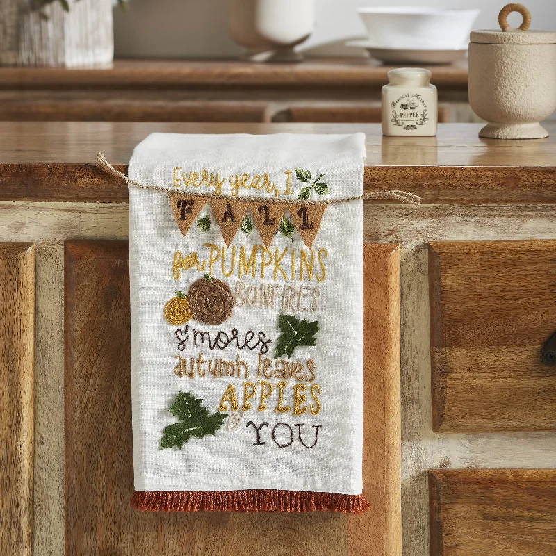 Fall Pumpkin Tea Towel 19x28