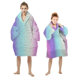 Fleece blankets for a cozy and plush textureGalaxy Hoodie Blanket