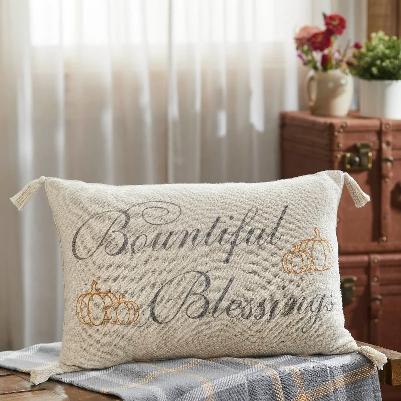 Lumbar Support Pillows for Car SeatsHarvest Blessings Bountiful Blessings Woven Pillow 14x22