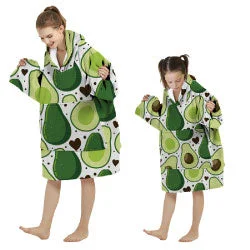 Recycled polyester blankets for an eco - conscious optionHave An Avo Hoodie Blanket