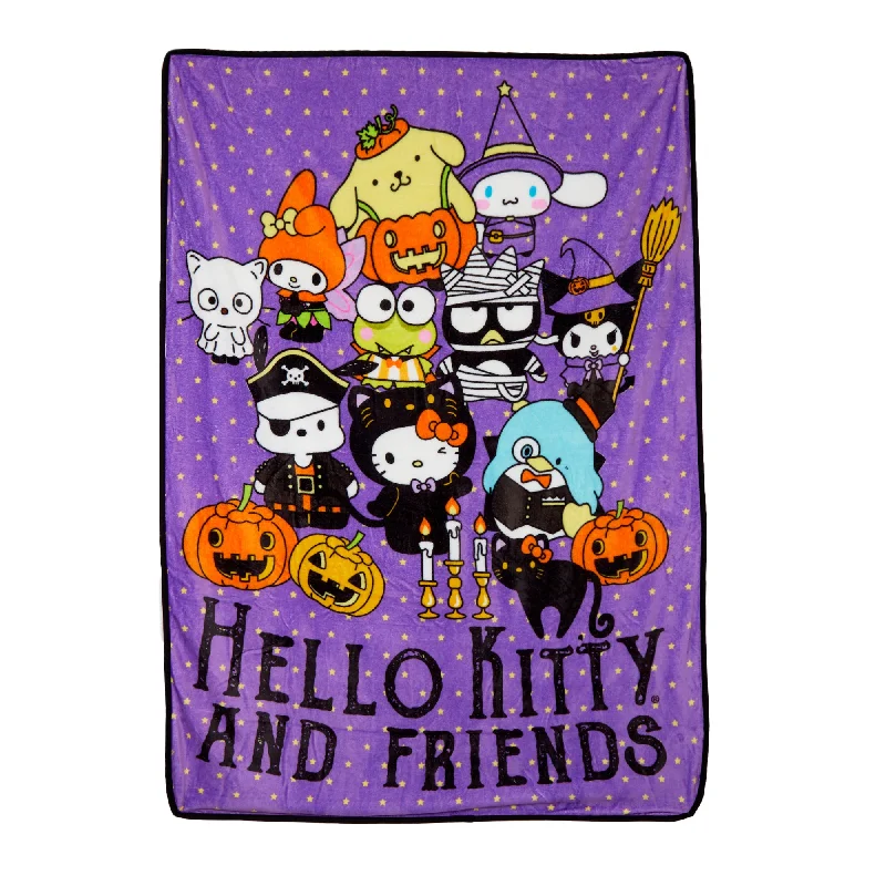 Queen - size blankets for standard - sized bedsHello Kitty and Friends Halloween Portrait Throw Blanket