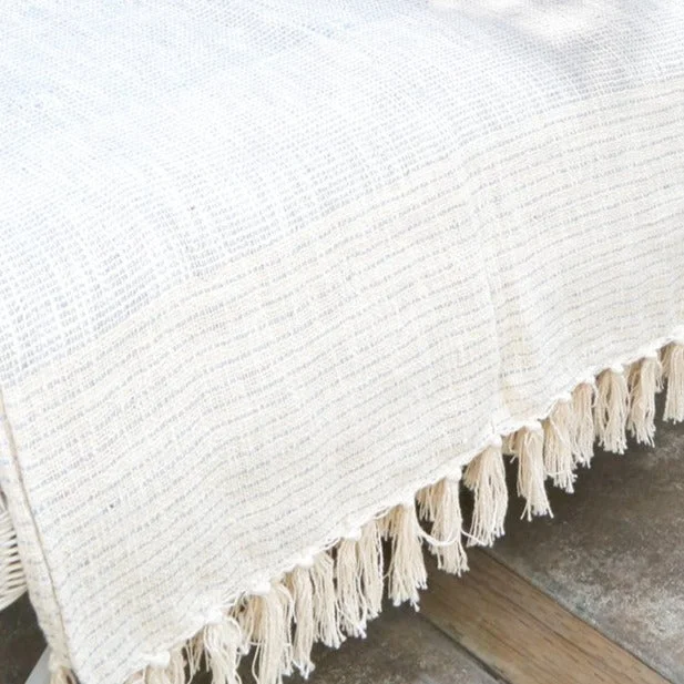 Silk blankets with a smooth and elegant touchIsla Oversized Throw by Pom Pom at Home