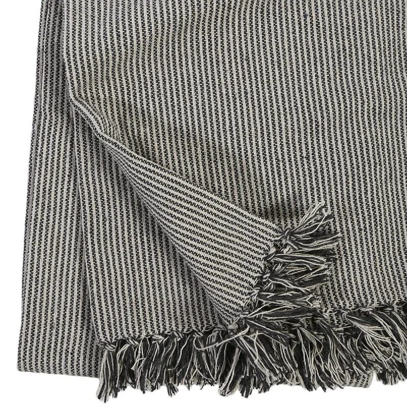 Rayon from bamboo blankets for a silky and breathable feelJames Oversized Throw by Pom Pom at Home