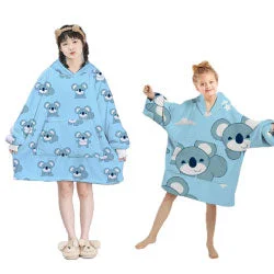 Recycled polyester blankets for an eco - conscious optionKoala Hugs Hoodie Blanket (Adult or Teen)