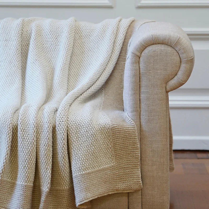 Cotton blankets for breathability and a lightweight feelMilano Wool and Cashmere Throw