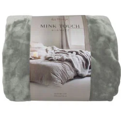 Microfiber blankets that are durable and easy to care forMink Touch Silver Blanket