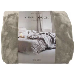 Wool blankets with natural warmth and insulationMink Touch Stone Blanket