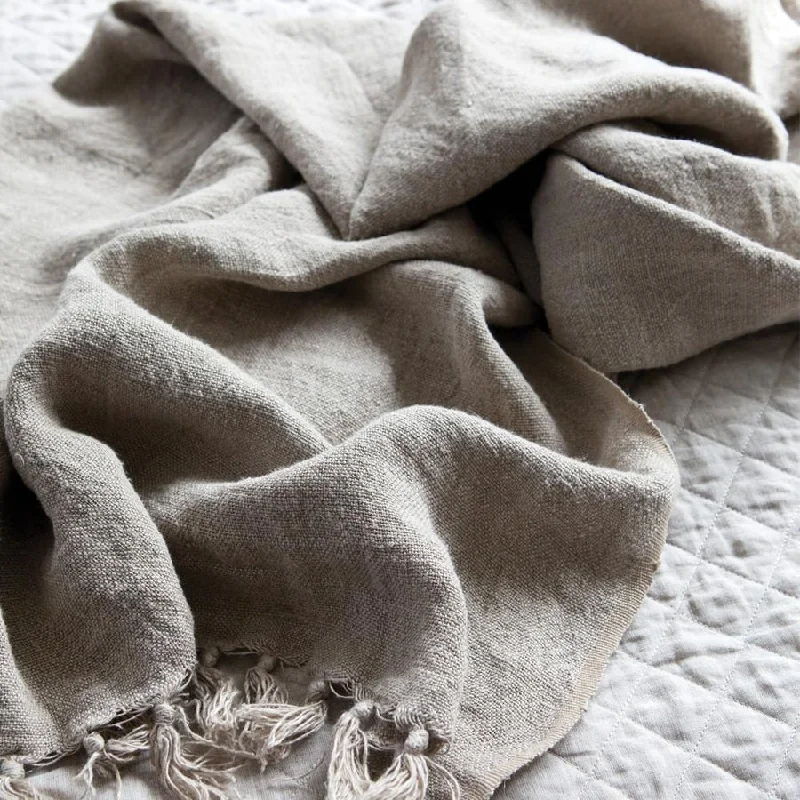 Bamboo fiber blankets with natural antibacterial propertiesMontauk Blanket by Pom Pom at Home