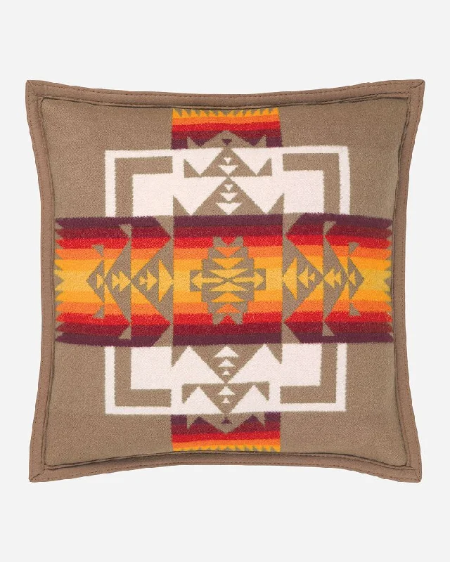 King - size blankets to cover large beds comfortablyChief Joseph Khaki Throw Pillow