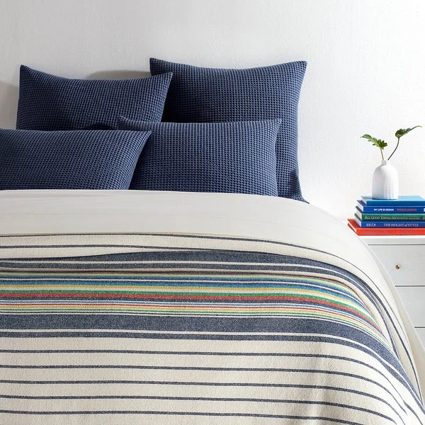 Mohair blankets with a unique sheen and softnessPine Cone Hill Boardwalk Stripe Blanket