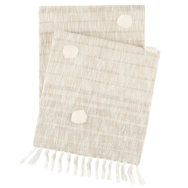 Acrylic blankets for a soft and affordable alternativePine Cone Hill Ombre Dot Natural Throw