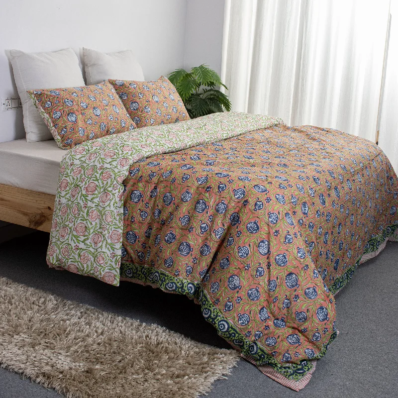 Value - for - money duvet covers that offer great quality at a reasonable priceRoyal Block Print Soft Cotton Duvet Covers Shams