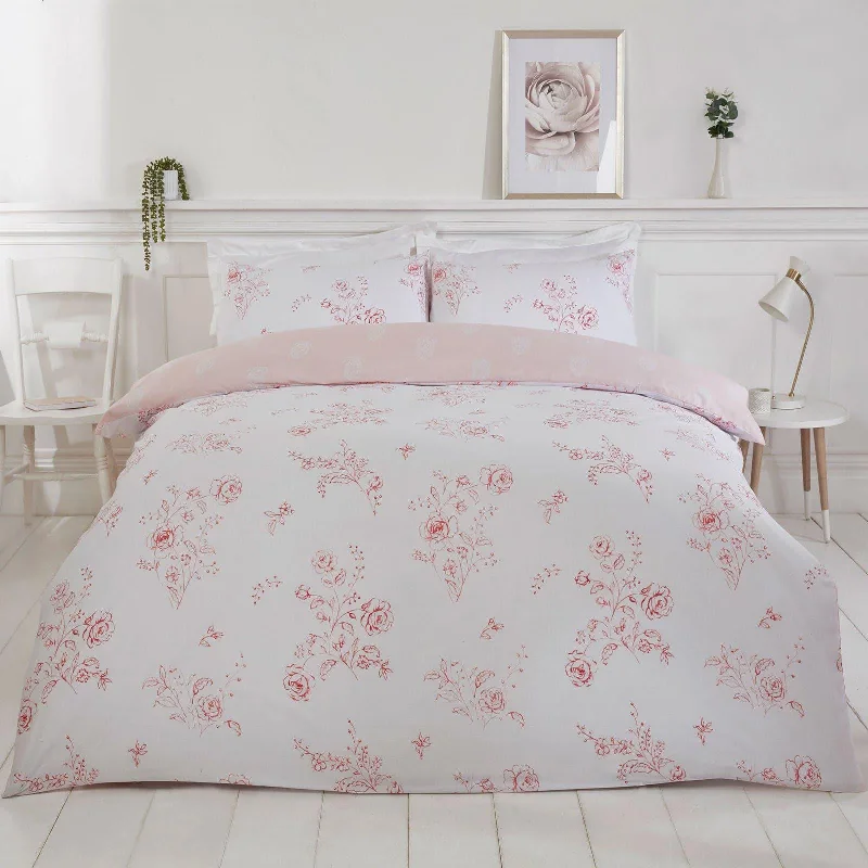 King - size duvet covers to fit large king - sized beds perfectlySustainable Sadie Duvet Cover Set Rose