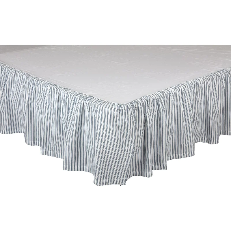 Bed skirts for adjustable - height bedsSawyer Mill Blue Ticking Stripe Twin Bed Skirt 39x76x16