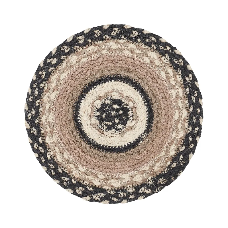 Sawyer Mill Charcoal Creme Jute Trivet 8