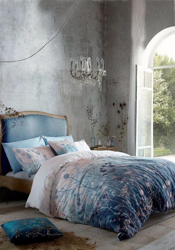 Ombre - colored duvet covers with a gradient effect for a trendy and unique styleClarissa Hulse Tania’s Garden Dusk Duvet Cover, Blue Multi