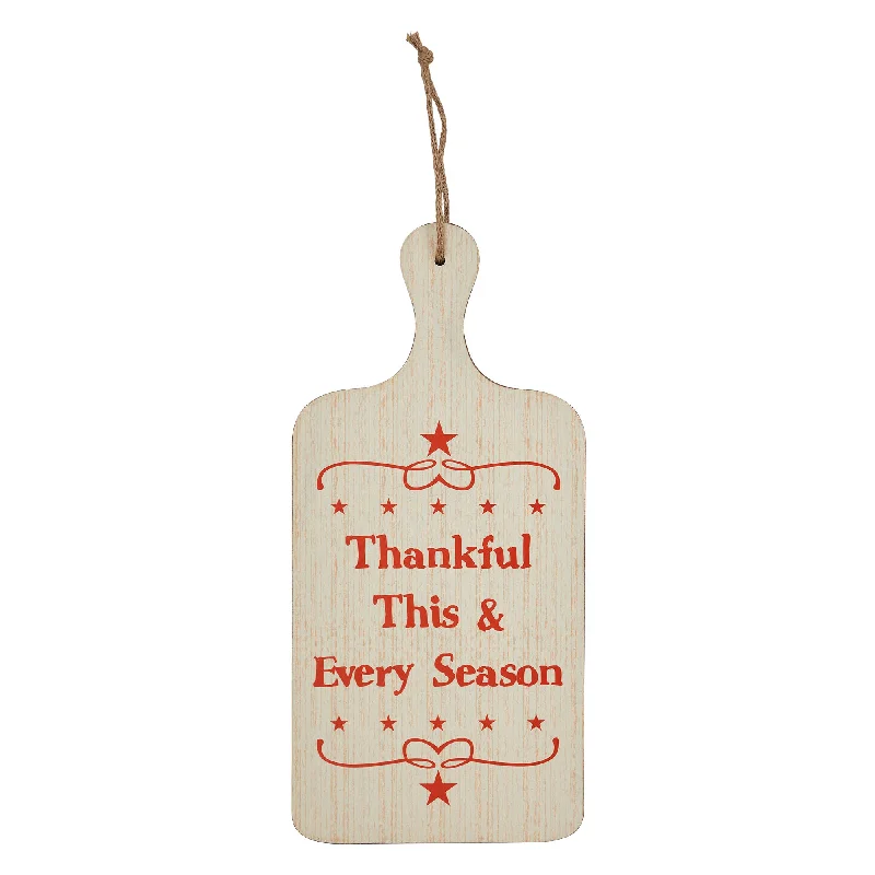 Thankful This & Every Season MDF Cutting Board Sign 18x8.5