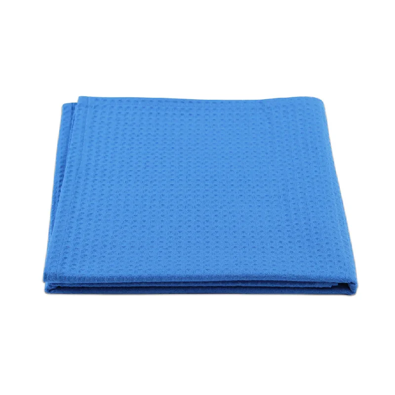 Bamboo fiber blankets with natural antibacterial propertiesWaffle Blanket - Blue