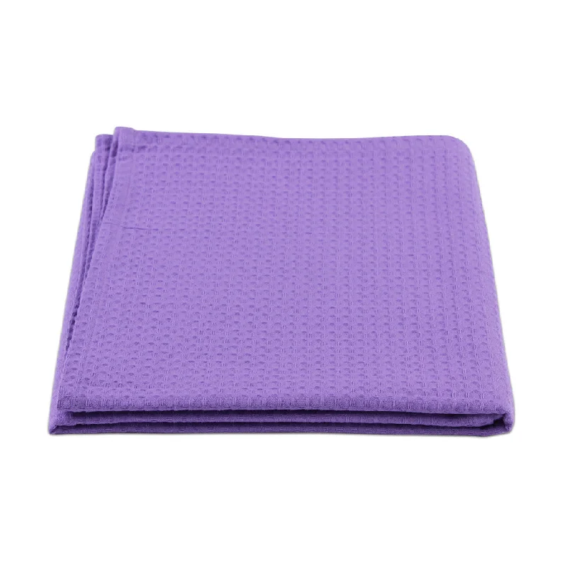 Silk blankets with a smooth and elegant touchWaffle Blanket - Purple