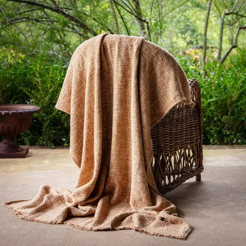 Microfiber blankets that are durable and easy to care forYarrow Nubby Throw