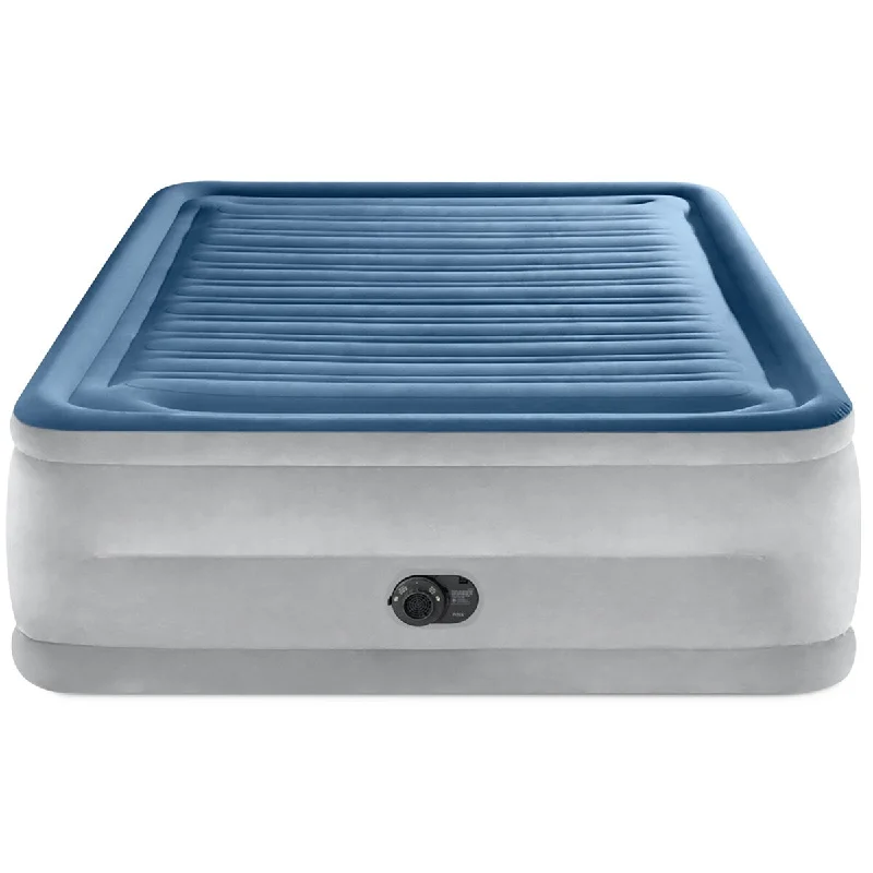 Memory foam mattresses for pressure relief and contouring22" Dura-Beam Deluxe Comfort-Plush Queen Air Mattress, Blue