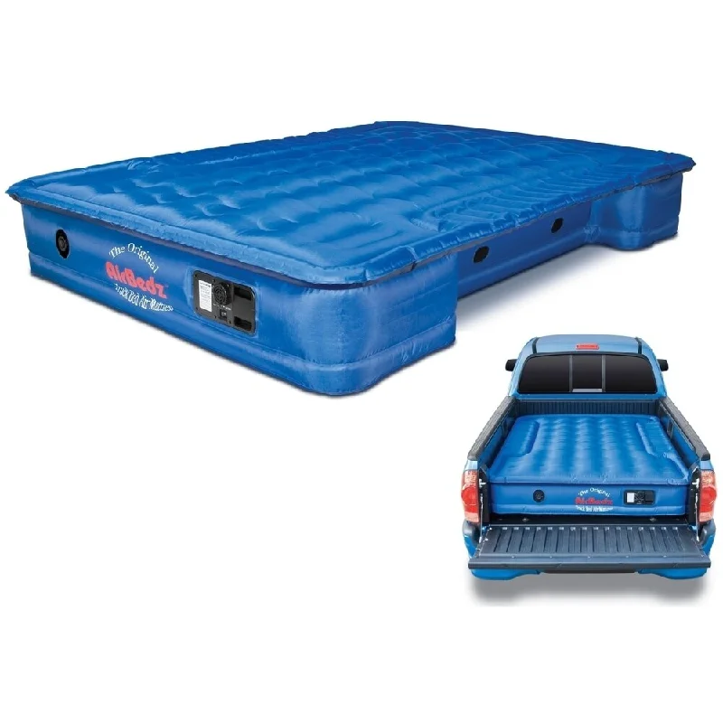 Gel - infused memory foam mattresses for cooler sleepAirbedz PPI-101 Full-size Long 8' Truck Bed Air Mattress & Built-in Pump