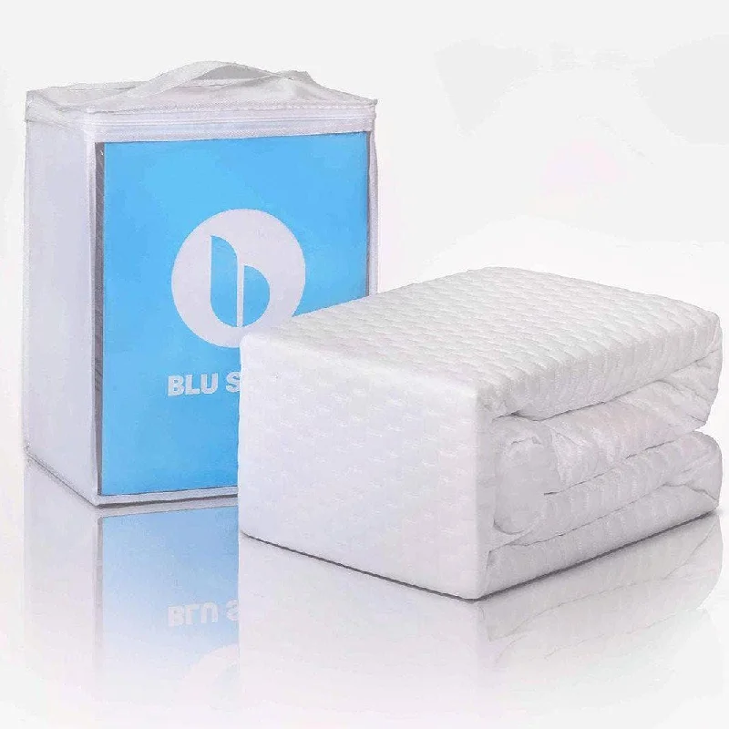 Hybrid mattresses combining foam and innerspring technologyBlu Sleep Arctic Cooling Protector