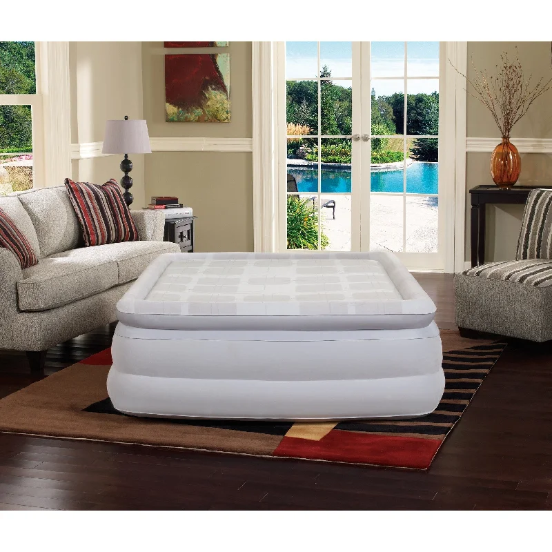 Gel - infused memory foam mattresses for cooler sleepBeautyrest Memory Aire 18" Queen Air Mattress