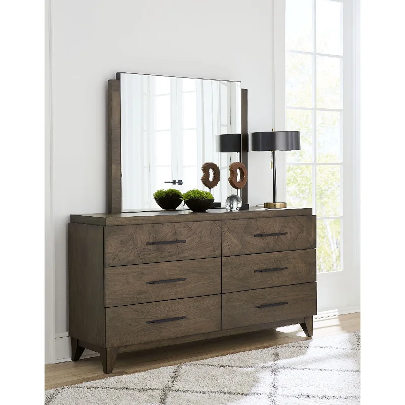 Hybrid mattresses combining foam and innerspring technologyBroderick Dresser and Mirror - Wild Oats Brown