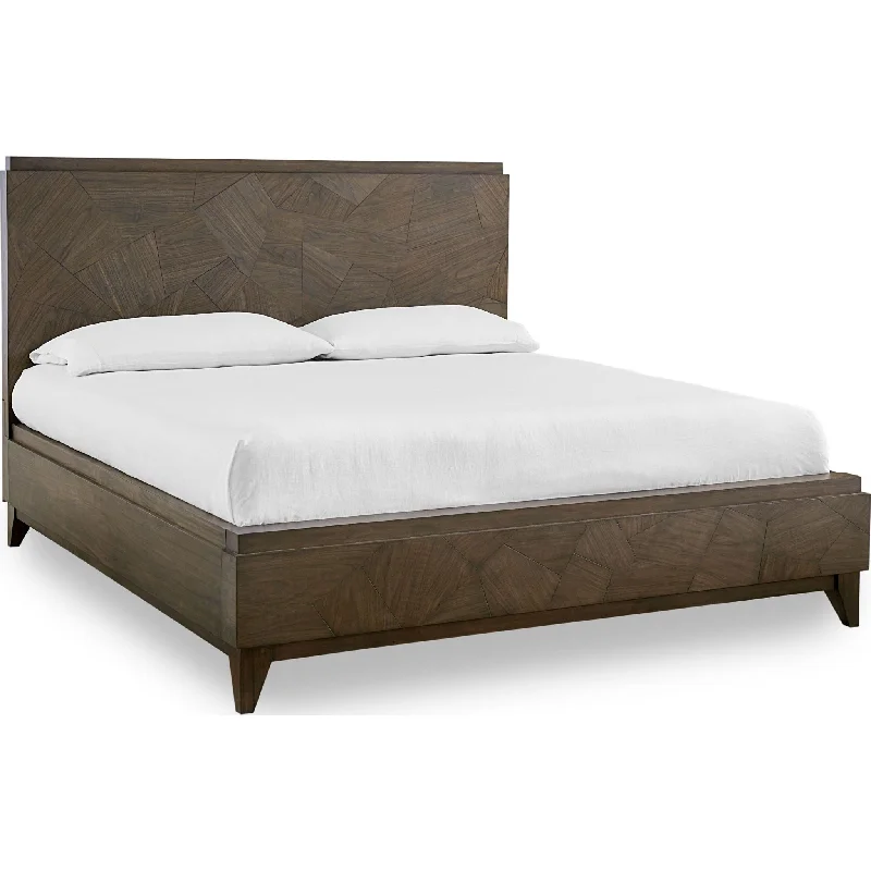 Natural latex and organic cotton blend mattressesBroderick Panel Bed - Wild Oats Brown