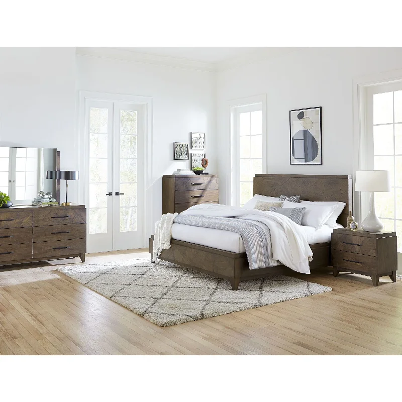 Wool - filled mattresses for natural insulation and moisture - wickingBroderick 6 Piece Panel Bedroom - Wild Oats Brown