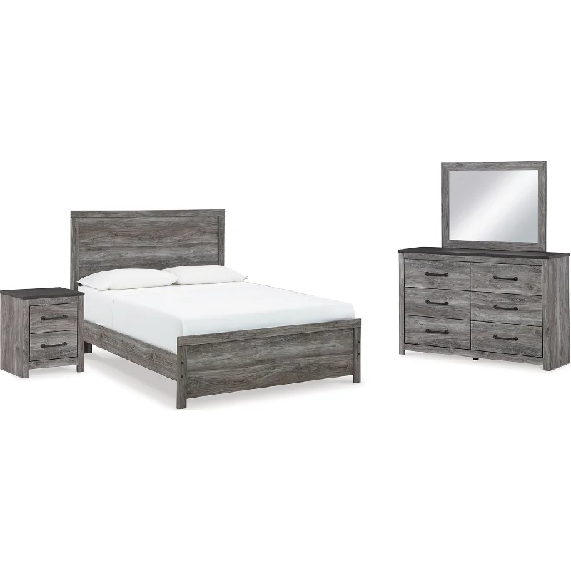 Natural latex and organic cotton blend mattressesBronyan 6 Piece Queen Panel Bedroom - Dark Gray