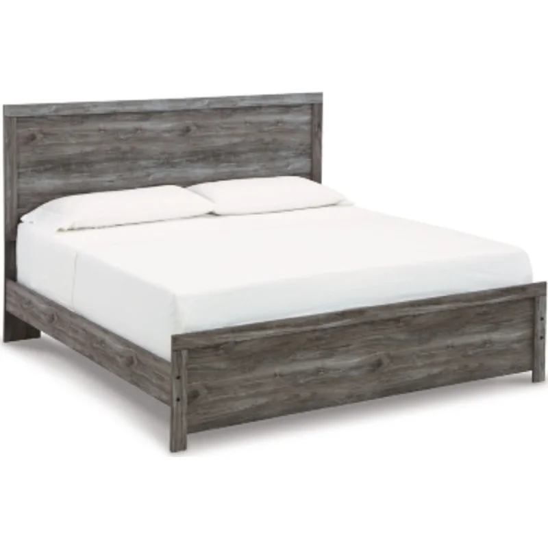 Queen - size mattresses for couples and standard bedroomsBronyan King Panel Bed - Dark Gray