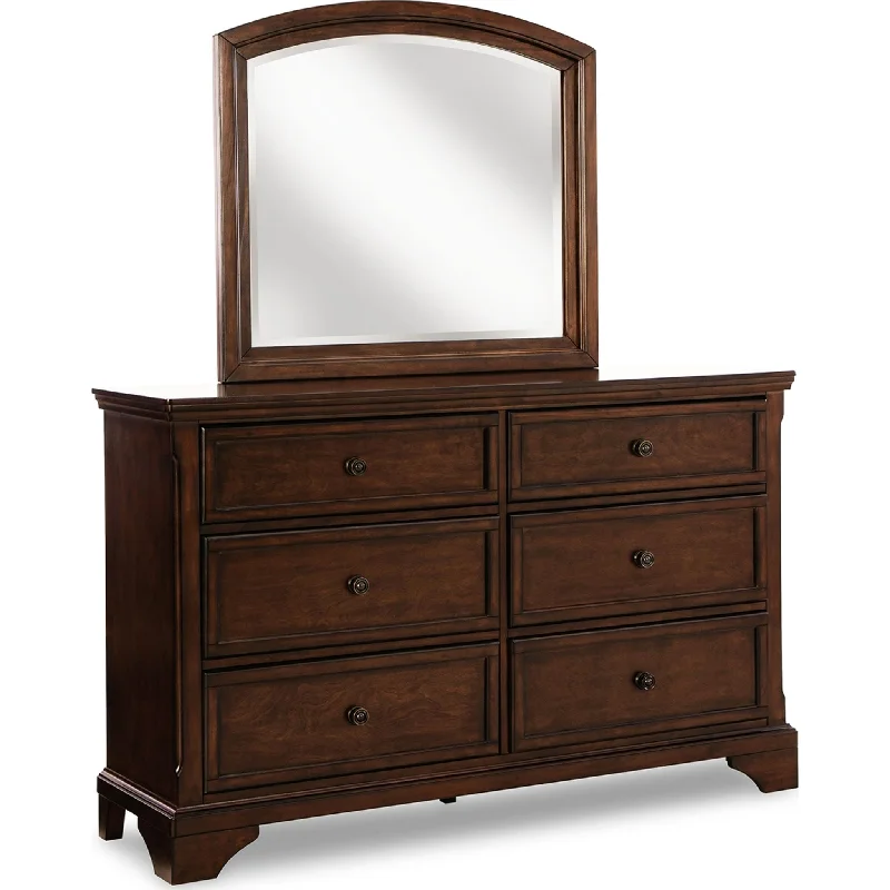 Natural latex and organic cotton blend mattressesBrookbauer Dresser and Mirror - Rustic Brown