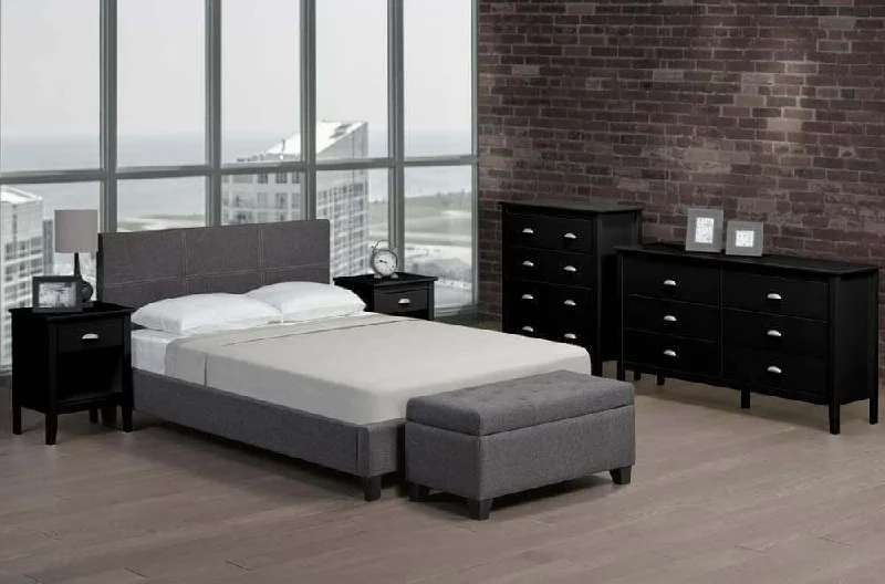 Hybrid mattresses combining foam and innerspring technologyContemporary Bonded Leather Platform Bed