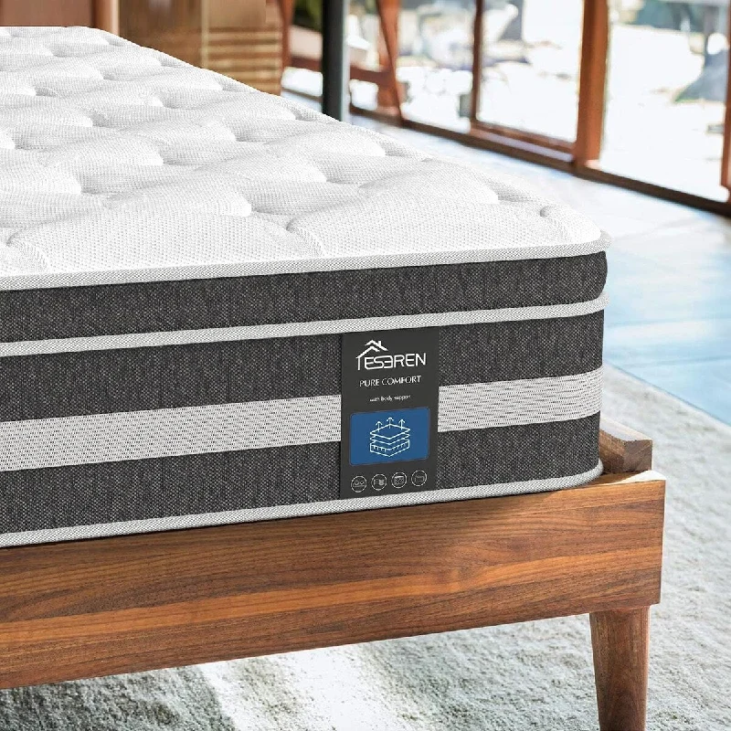 Memory foam mattresses for pressure relief and contouringEseren Queen Mattresses 12 Inch - Breathable Queen Mattress in a Box, Pocket Spring Hybrid Mattress Queen with Gel Memory Foam