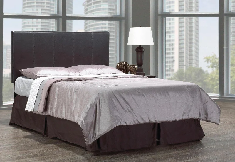 Queen - size mattresses for couples and standard bedroomsEspresso PU Headboard