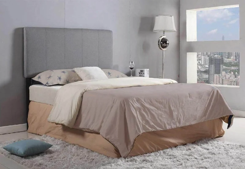 Latex mattresses with natural bounce and breathabilityGrey Fabric New Headboard