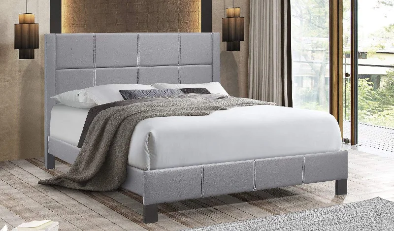 Latex mattresses with natural bounce and breathabilityGrey PU Bed