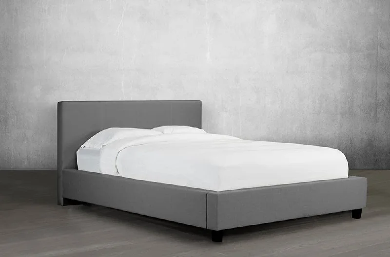 Wool - filled mattresses for natural insulation and moisture - wickingLeather Upholstered Platform Bed and Headboard