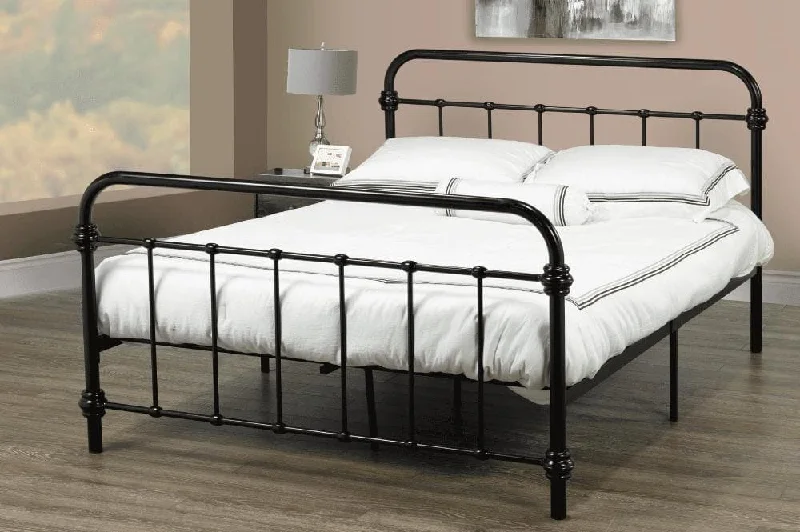 Hybrid mattresses combining foam and innerspring technologyMetal Retro Style Platform Bed