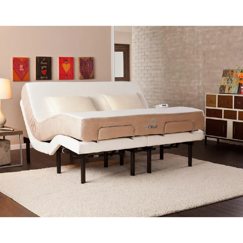 Latex mattresses with natural bounce and breathabilitymyCloud Gel Infused Memory Foam 10-inch Cal King-Size Mattress