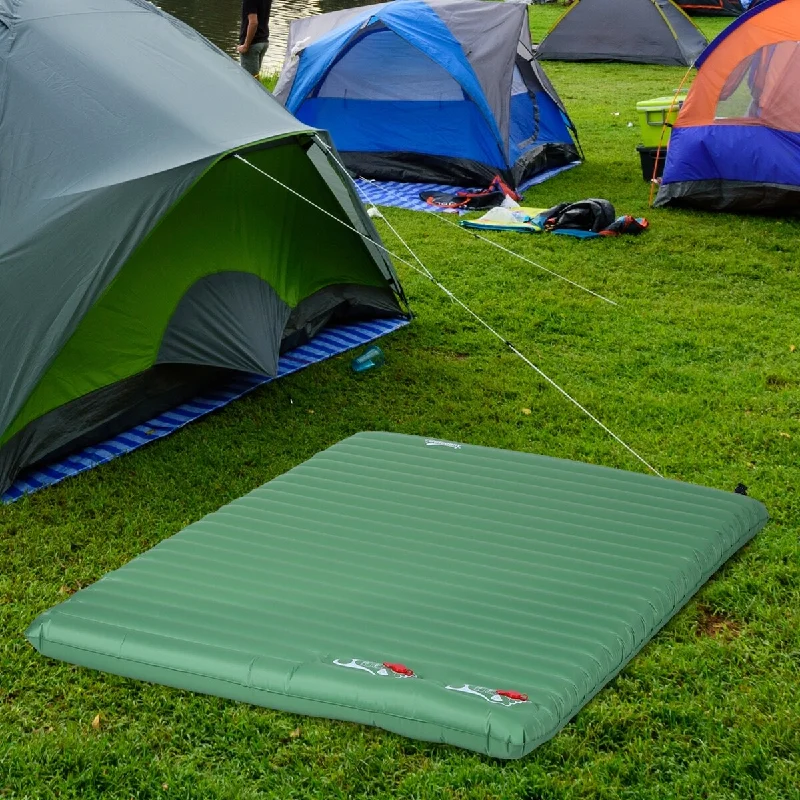 Hybrid mattresses combining foam and innerspring technologyOutsunny Self-Inflating Comfortable Air Mattress / Sleeping Pad with Durable Design, Great for Camping or Family